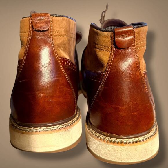 Men's Size 11 TIMBERLAND Britton Hill Waterproof Chestnut Leather Chukka Boots - Picture 7 of 12